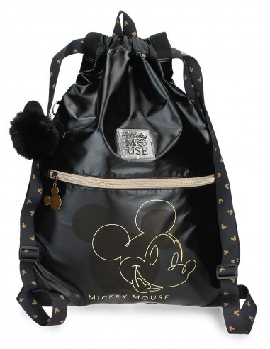 GYM SAC C/CREMALLERA MICKEY OUTLINE