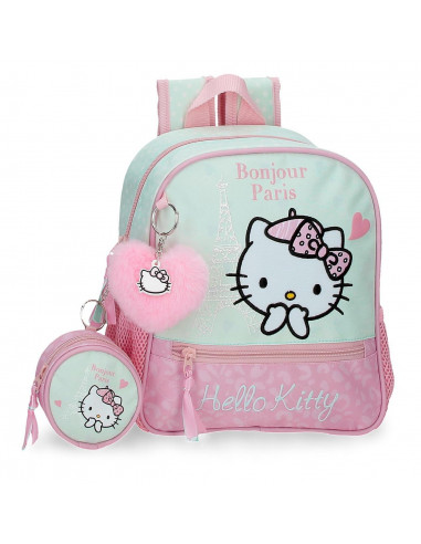 MOCHILA ADAP. 25CM.HELLO KITTY PARIS