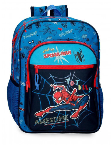 MOCHILA ADAP. 40CM. SPIDERMAN TOTALLY AWESOME