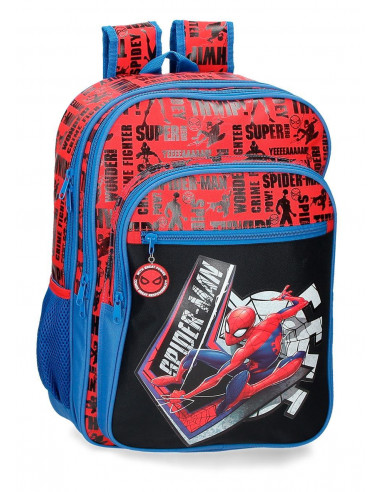 MOCHILA ADAP.42CM 2C. SPIDERMAN GREAT POWER