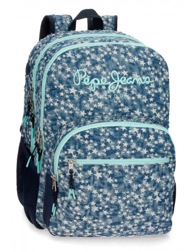 MOCHILA ADAP.44C.2C. PJL PJL DENIM STAR AZUL