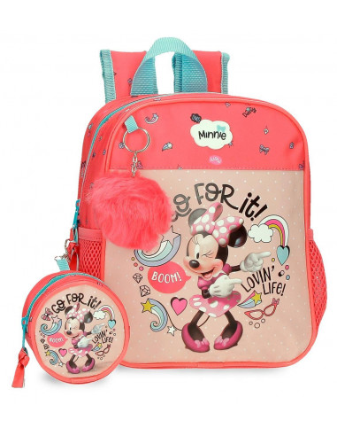 MOCHILA ADAP.25CM. MINNIE LOVIN LIFE