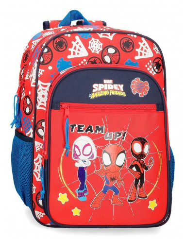 MOCHILA ADAP. 40CM. SPIDEY AND FRIENDS