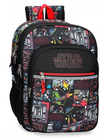 MOCHILA ADAP. 40CM.2C.STAR WARS GALACTIC TEAM