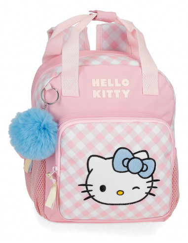 MOCHILA ADAP. 28CM.HELLO KITTY WINK