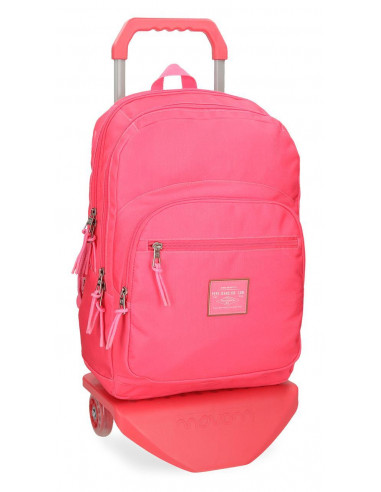 MOCHILA ADAP.44CM.2C.C/CARRO PJL CROSS FUCSIA