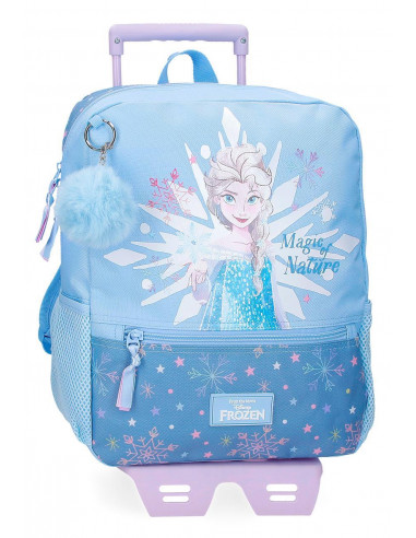 MOCHILA ADAP. C/CARRO 32CM. FROZEN MAGIC ICE