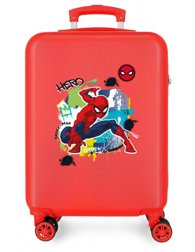 TROLLEY ABS 55CM.4R.SPIDERMAN URBAN ROJO