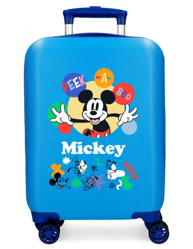 TROLLEY ABS 50 CM.4R MICKEY PEEK A BOO AZUL