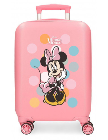 TROLLEY ABS 50 CM.4R MINNIE COQUETTE ROSA