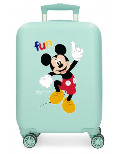 TROLLEY ABS 50 CM.4R MICKEY FUN WITH FRIENDS TURQUESA