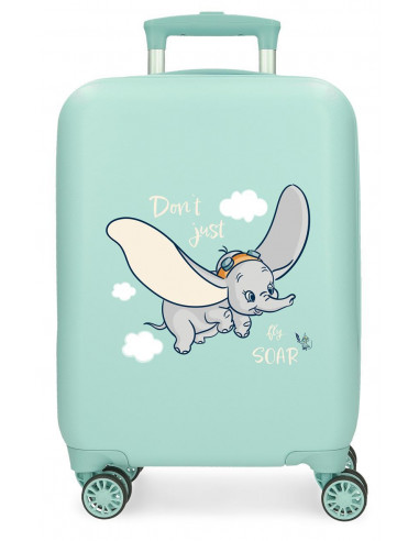 TROLLEY ABS 50 CM.4R DUMBO FLY TURQUESA