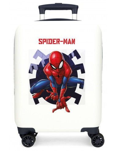 TROLLEY ABS 50 CM.4R SPIDERMAN ATTACK BLANCO