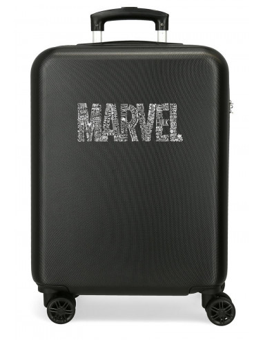 TROLLEY ABS 55CM.4R.MARVEL CHARACTERS LOGO NEGRO