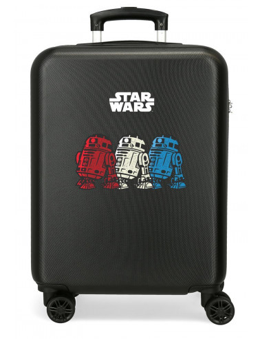 TROLLEY ABS 55CM.4R. STAR WARS R2D2 NEGRO