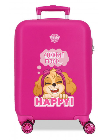 TROLLEY ABS 50CM.4R.PAW PATROL PLAYFUL FUCSIA