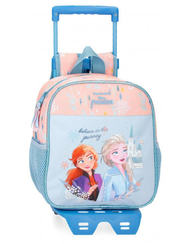 MOCHILA ADAP. C/CARRO 25 CM.FROZEN BELIEVE IN THE JOURNEY