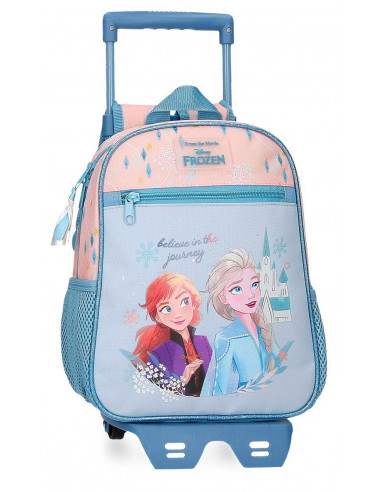 MOCHILA ADAP.28CM.C/CARRO FROZEN BELIEVE IN THE JOURNEY