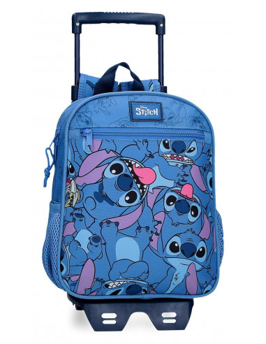 MOCHILA ADAP.28CM.C/CARRO HAPPY STITCH