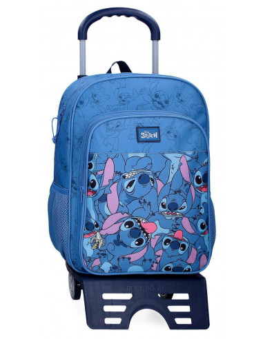 MOCHILA ADAP 40CM.C/CARRO HAPPY STITCH