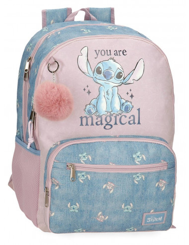 MOCHILA 44CM,2C, STITCH YOU ARE MAGICAL