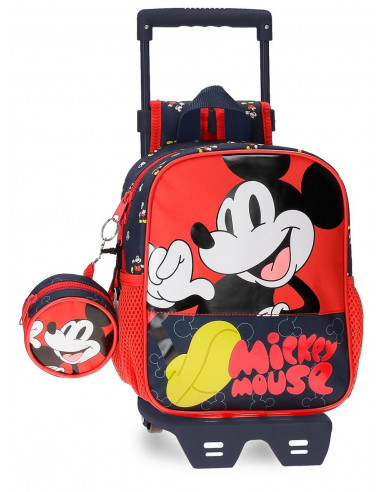 MOCHILA ADAP.25CM.C/CARRO MICKEY MOUSE FASHION