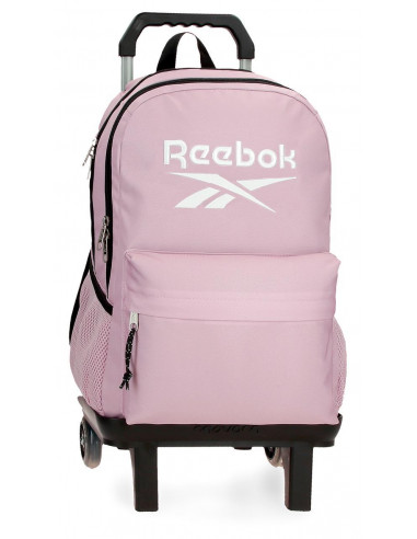 86125T6 MOCHILA ADAP.44CM. 2C. C/CARRO REEBOK BOSTON ROSA