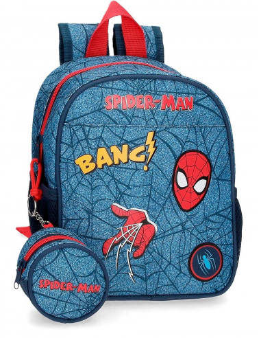 MOCHILA ADAP. 25CM. SPIDERMAN DENIM