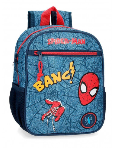 MOCHILA ADAP. 28CM. SPIDERMAN DENIM