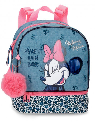 MOCHILA 28CM.MINNIE MAKE IT RAIN BOWS