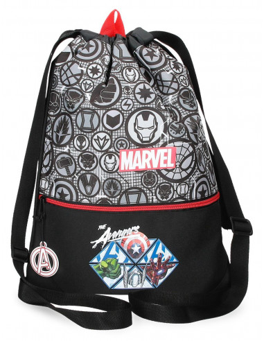 GYM SAC C/CREMALLERA MARVEL HEROES