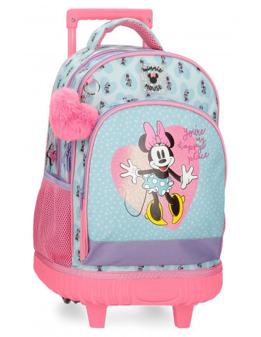 MOCHILA COMPACT 2R.MINNIE MY HAPPY PLACE