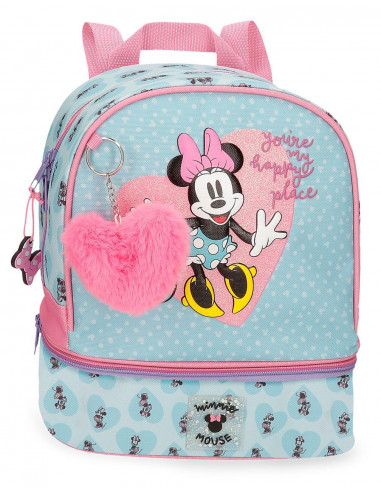 MOCHILA PORTAMERIENDAS 28CM. MINNIE MY HAPPY PLACE