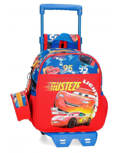 MOCHILA ADAP. C/CARRO 25 CM. CARS RUSTEZE LIGHTYEA