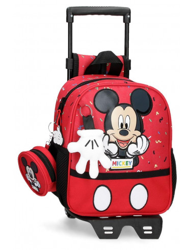 MOCHILA ADAP. C/CARRO 25 CM.ITS A MICKEY THING