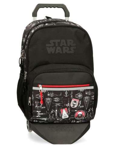 MOCHILA ADAP. C/CARRO 45CM. STAR WARS - SPACE MISSION