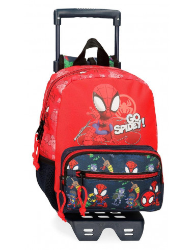 MOCHILA ADAP. 28 CM. C/CARRO GO SPIDEY