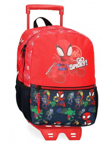 MOCHILA ADAP.32CM. C/CARRO GO SPIDEY