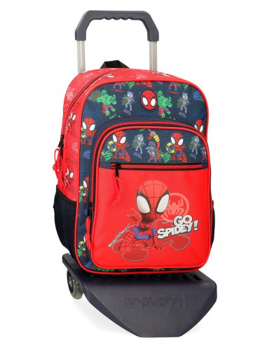 MOCHILA ADAP. 38CM. C/CARRO GO SPIDEY