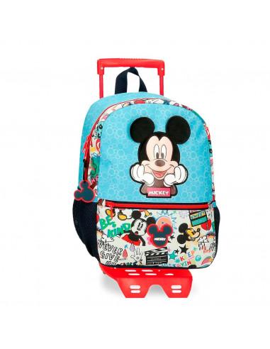 MOCHILA ADAP. C/CARRO 32CM. MICKEY BE COOL