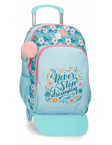 MOCHILA ADAP.44CM 2C.C/CARRO MOVOM NEVER STOP DREAMING