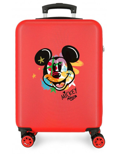 TROLLEY ABS 55CM.4R. HAVE A GOOD TIME MICKEY STREET ROJO