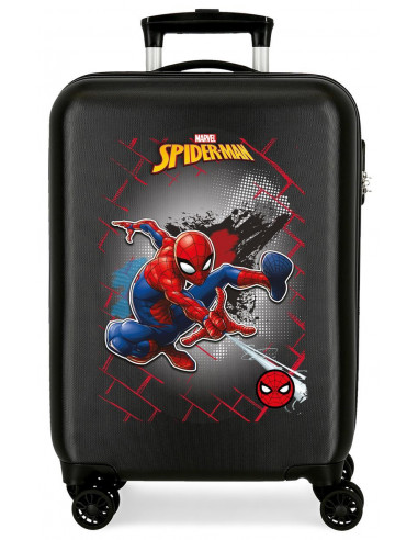 TROLLEY ABS 55CM.4R.SPIDERMAN RED NEGRO