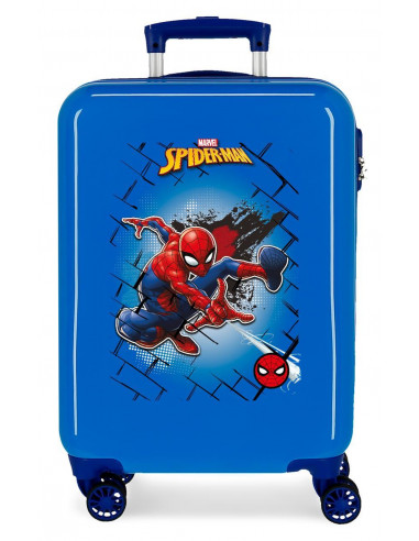 TROLLEY ABS 55CM.4R.SPIDERMAN RED AZUL