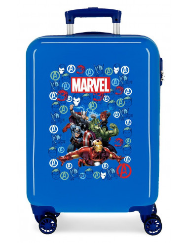 TROLLEY ABS 55CM. AVENGERS TEAM AZUL