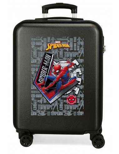 TROLLEY ABS 55CM. SPIDERMAN GREAT POWER NEGRO