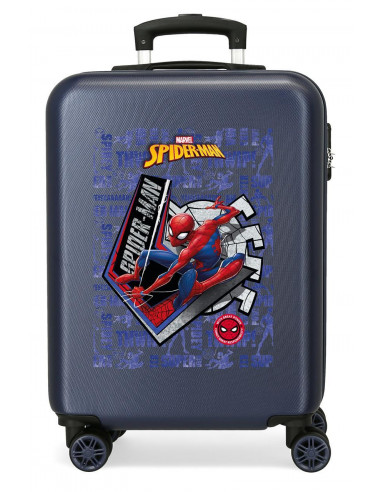 TROLLEY ABS 55CM. SPIDERMAN GREAT POWER MARINO