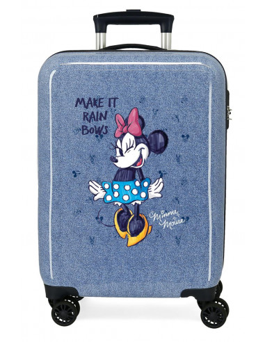 TROLLEY ABS 55CM.4R. MINNIE MAKE IT RAIN BOWS