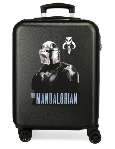 TROLLEY ABS 55CM.4R.STAR WARS THE MANDALORIAN NEGRO