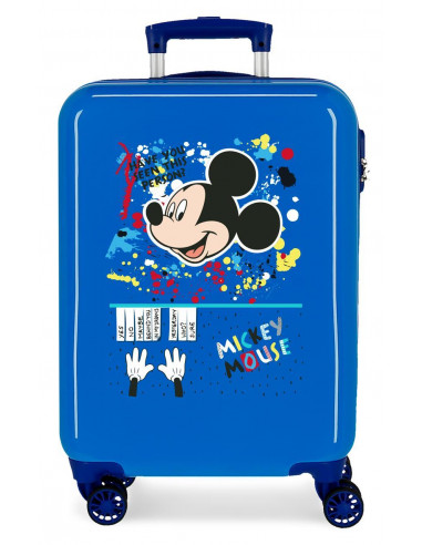 TROLLEY ABS 55CM.4R. MICKEY COLOUR MAYHEM AZUL